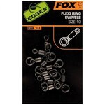 Fox FLEXI SWIVEL RINGS - Size 7 10pc